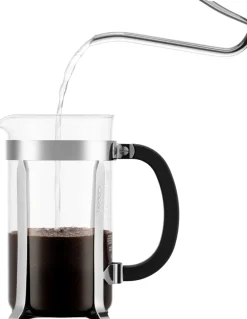 Hot Bodum CHAMBORD Stempelkande 8 Kopper 1 L, Borosilikatglas/Forkromet