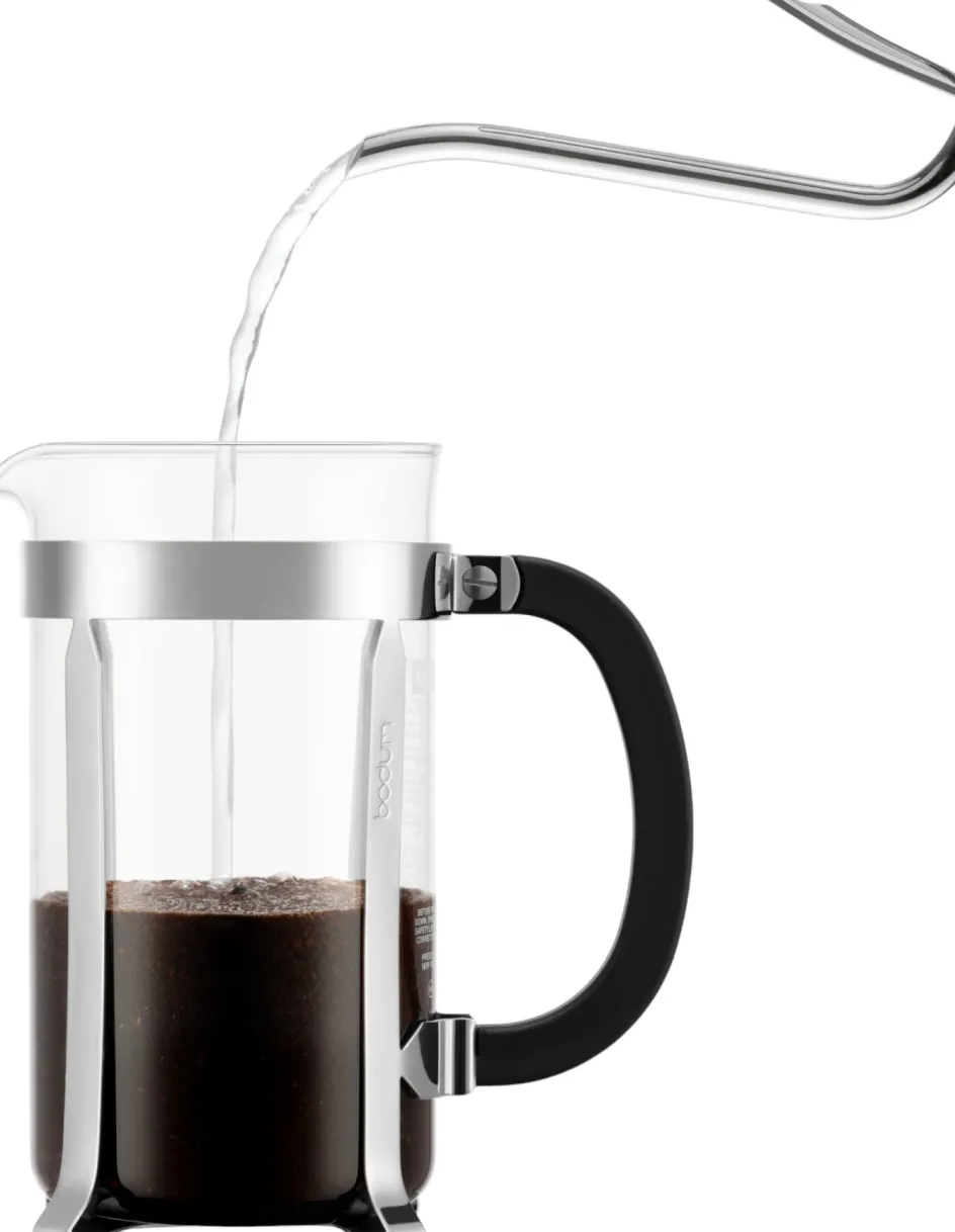 Hot Bodum CHAMBORD Stempelkande 8 Kopper 1 L, Borosilikatglas/Forkromet