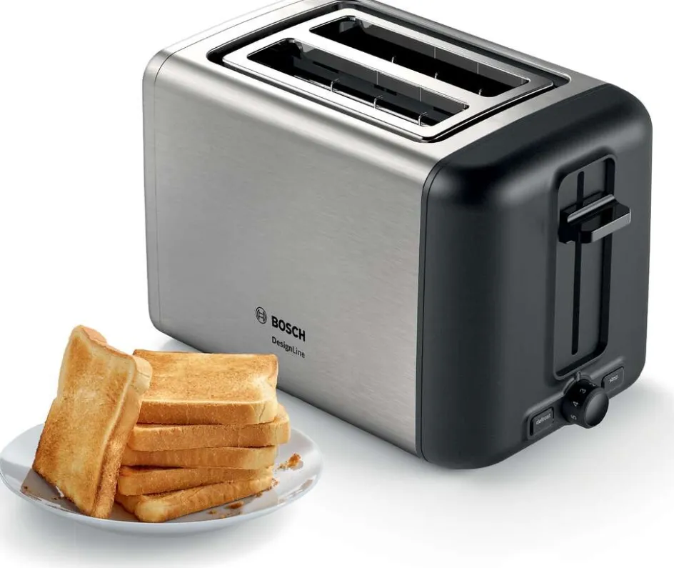 Outlet Bosch Designline Brødrister, Rustfrit Stål