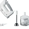 Discount ErgoMixx Håndmixer 450W m. Hakker og Stavblender, Hvid Blendere Og Mixere|Håndmixere