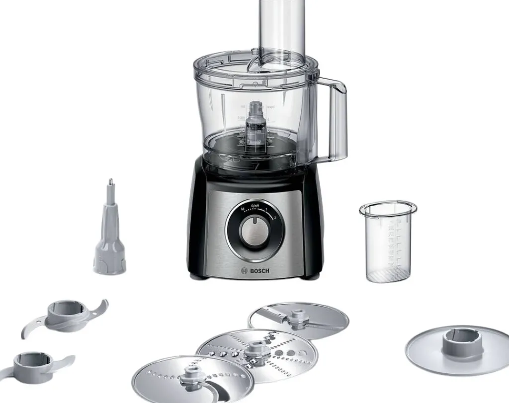 Online MultiTalent 3 Foodprocessor 800W inkl. 10 stk. Tilbehør, Sort/Rustfrit Stål Foodprocessorer Og Minihakkere