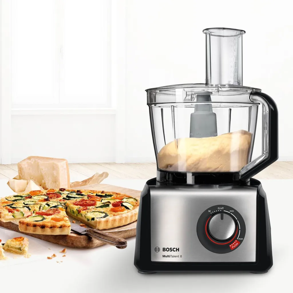 Bosch Foodprocessorer Og Minihakkere > MultiTalent 8 Foodprocessor 1250W inkl. 14 stk. Tilbehør, Sort/Rustfrit Stål