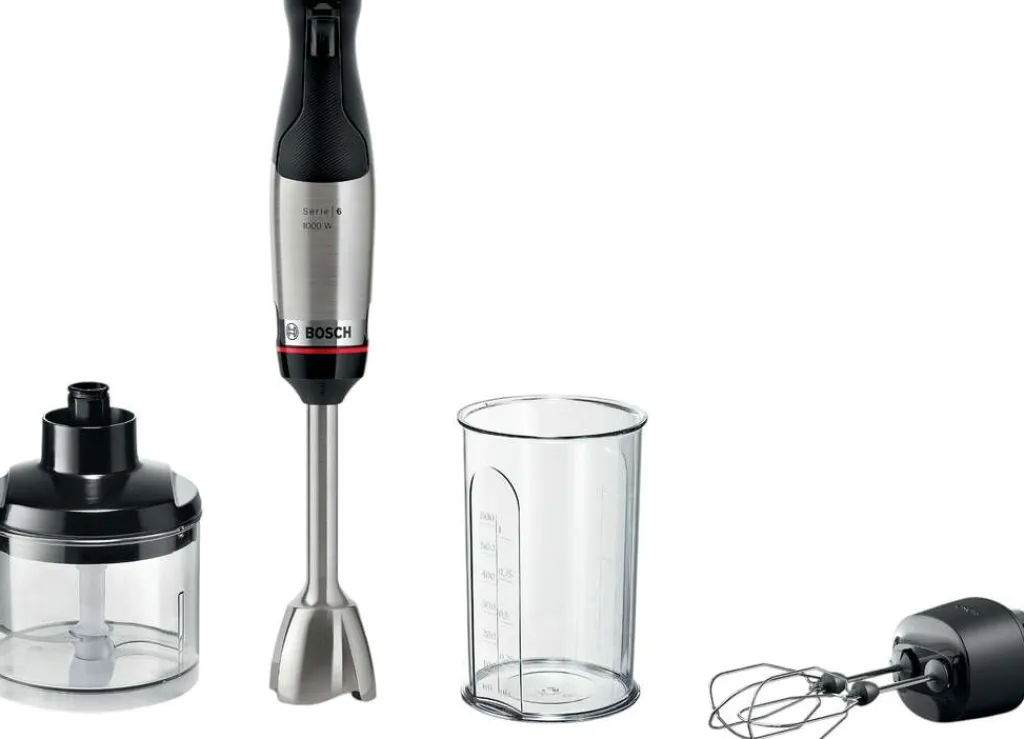 Best Serie 6 ErgoMaster Stavblender 1000W inkl. 3 stk. Tilbehør, Rustfrit Stål Blendere Og Mixere