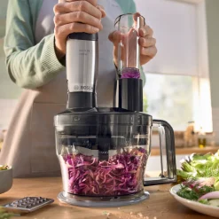 Sale Serie 6 ErgoMaster Stavblender 1200W inkl. 9 stk. Tilbehør., Rustfrit Stål Blendere Og Mixere