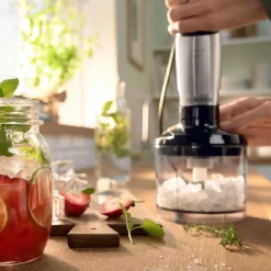New Serie 6 ErgoMaster Stavblender 1000W inkl. 5 stk. Tilbehør, Rustfrit Stål Blendere Og Mixere