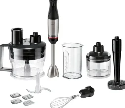 Serie 6 ErgoMaster Stavblender 1000W inkl. 9 stk. Tilbehør, Rustfrit Stål Blendere Og Mixere