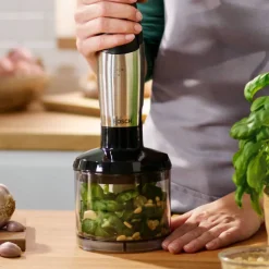 Serie 6 ErgoMaster Stavblender 1000W inkl. 9 stk. Tilbehør, Rustfrit Stål Blendere Og Mixere