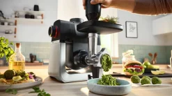 Hot Bosch Serie 6 Køkkenmaskine 1600W inkl. 14 stk. Tilbehør, Sort/Rustfrit Stål