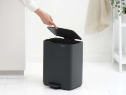 Outlet Brabantia Bo Pedalspand , Fingerprint Proof Mat Stål