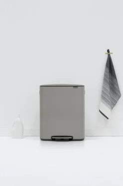 Best Brabantia Bo Pedalspand , Mineral Concrete Grey