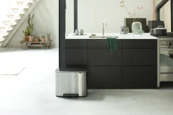 Outlet Brabantia Bo Pedalspand 11+23 L, Fingerprint Proof Mat Stål
