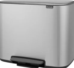 Outlet Brabantia Bo Pedalspand 11+23 L, Fingerprint Proof Mat Stål