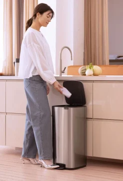 Clearance Brabantia Bo Pedalspand , Fingerprint Proof Mat Stål