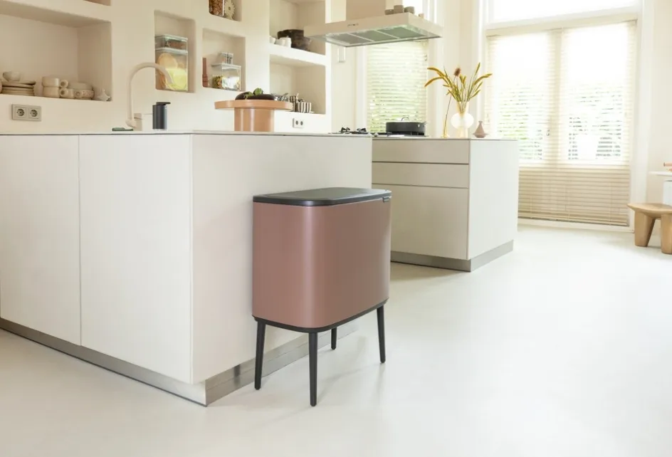 Best Brabantia Bo Touch Affaldsspand 11+23 L, Satin Taupe