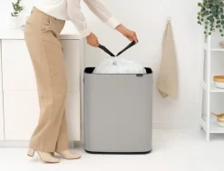 New Brabantia Bo Touch Affaldsspand , Lysegrå