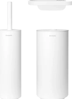 Brabantia Badeværelse > Mindset Toiletsæt 3 Dele, Mineral Fresh White