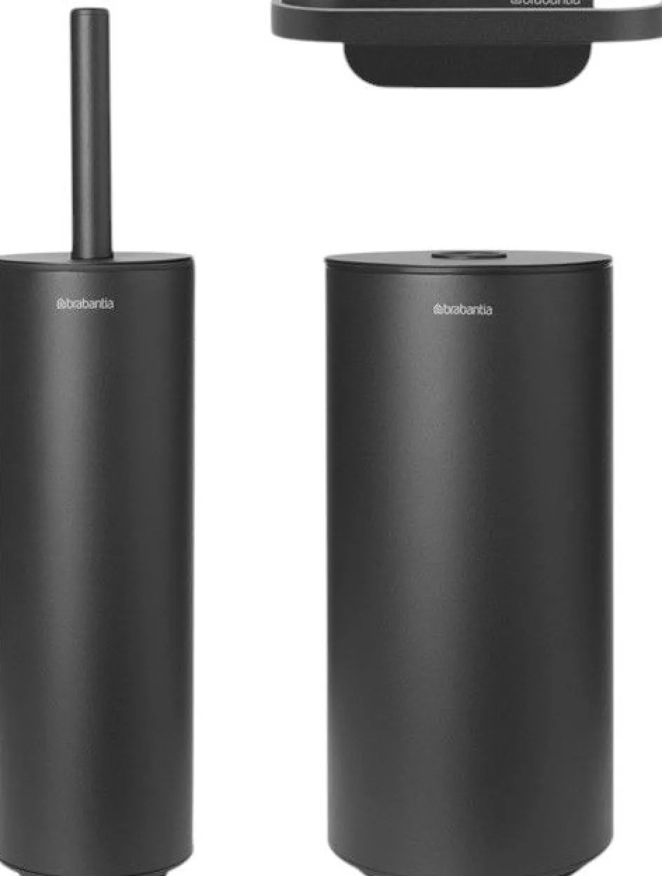 New Brabantia Mindset Toilettilbehørssæt 3 Dele, Mineral Infinite Grey