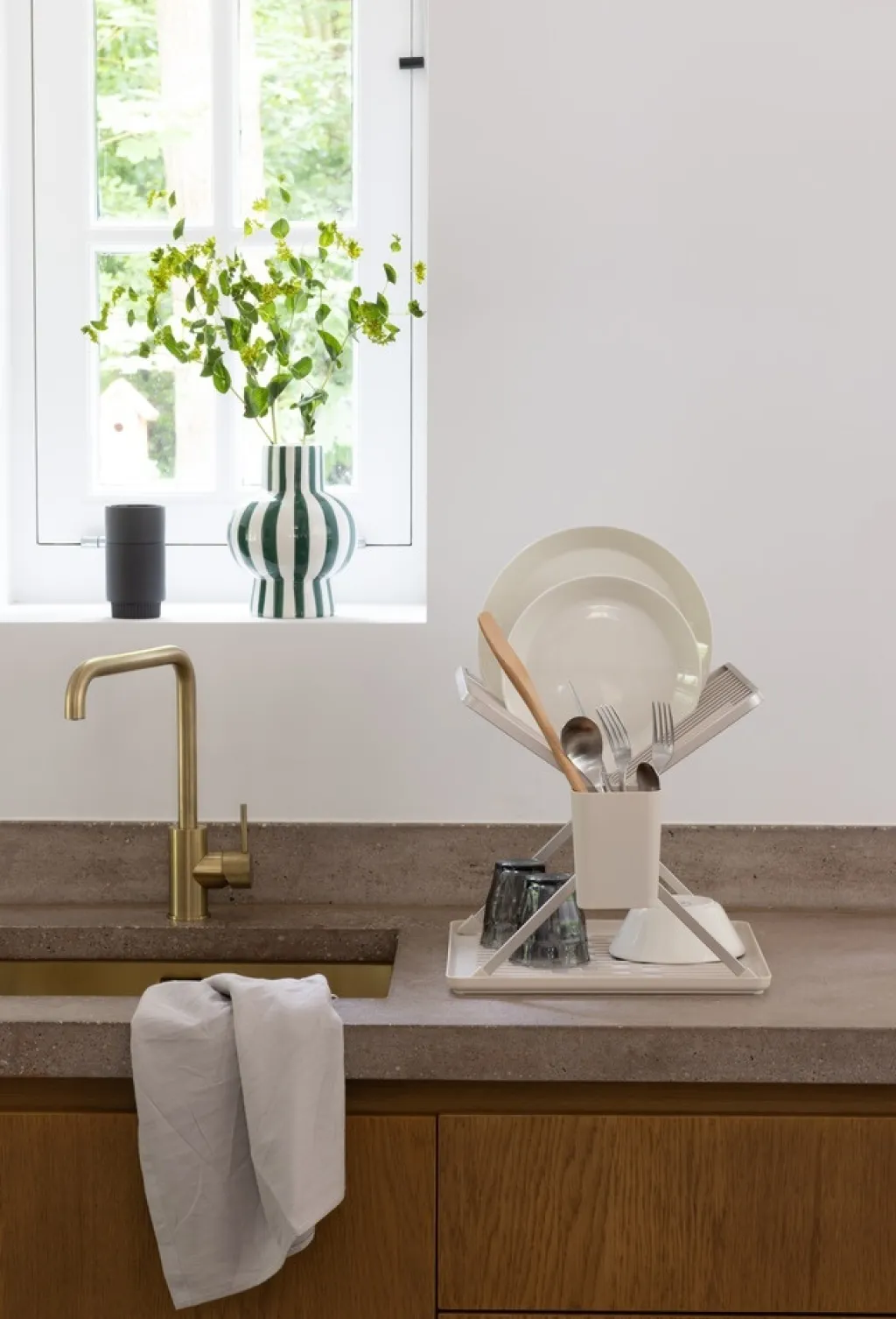 Online Opvaskestativ m. Bakke , Soft Beige Opvask|Opvask