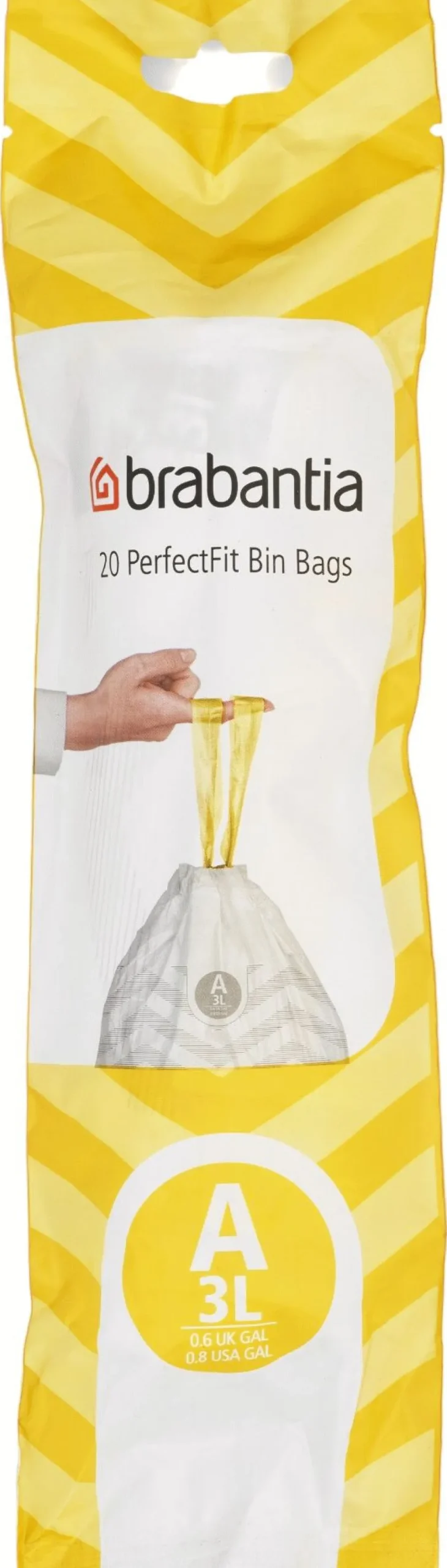 Best Brabantia PerfectFit Affaldspose A 20 stk. 3 L, Hvid