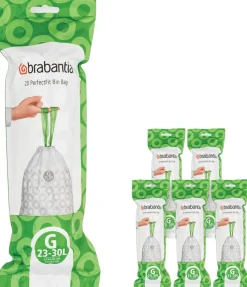 Discount Brabantia PerfectFit Affaldspose G 120 stk. 23-30 L, Hvid