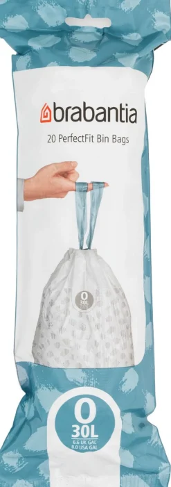 Sale Brabantia PerfectFit Affaldspose O 20 stk. 30 L, Hvid