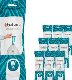 Brabantia Affaldsspande Og Tilbehør|Affaldsspande > PerfectFit Affaldspose W 200 stk. 5 L, Hvid