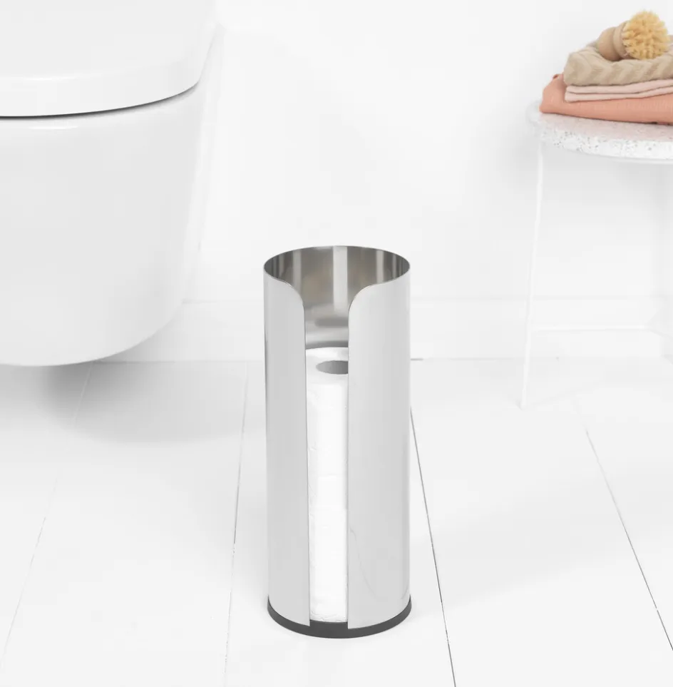 New Brabantia ReNew Toiletrulledispenser til 3 Ruller, Brilliant Steel