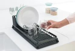 Brabantia Opvask|Opvask > Sink-Side Opvaskestativ Kompakt 46 cm, Mørkegrå