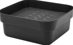 Clearance Brabantia Sink-Side Opvaskebalje m. Rist 37,4 cm, Mørkegrå