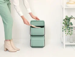 Discount Brabantia Sort & Go Affaldsspand Stabelbar 20 L, Jade Green