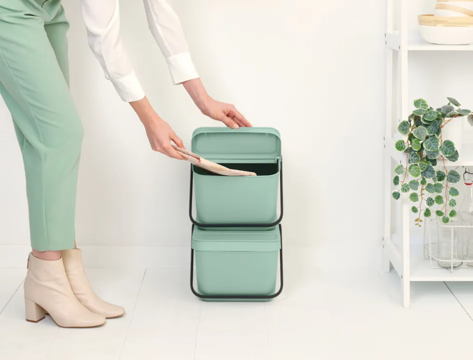 Discount Brabantia Sort & Go Affaldsspand Stabelbar 20 L, Jade Green
