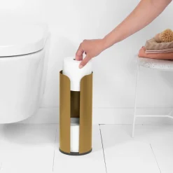 Brabantia Badeværelse > Toiletrulledispenser til 3 Ruller, Warm Gold
