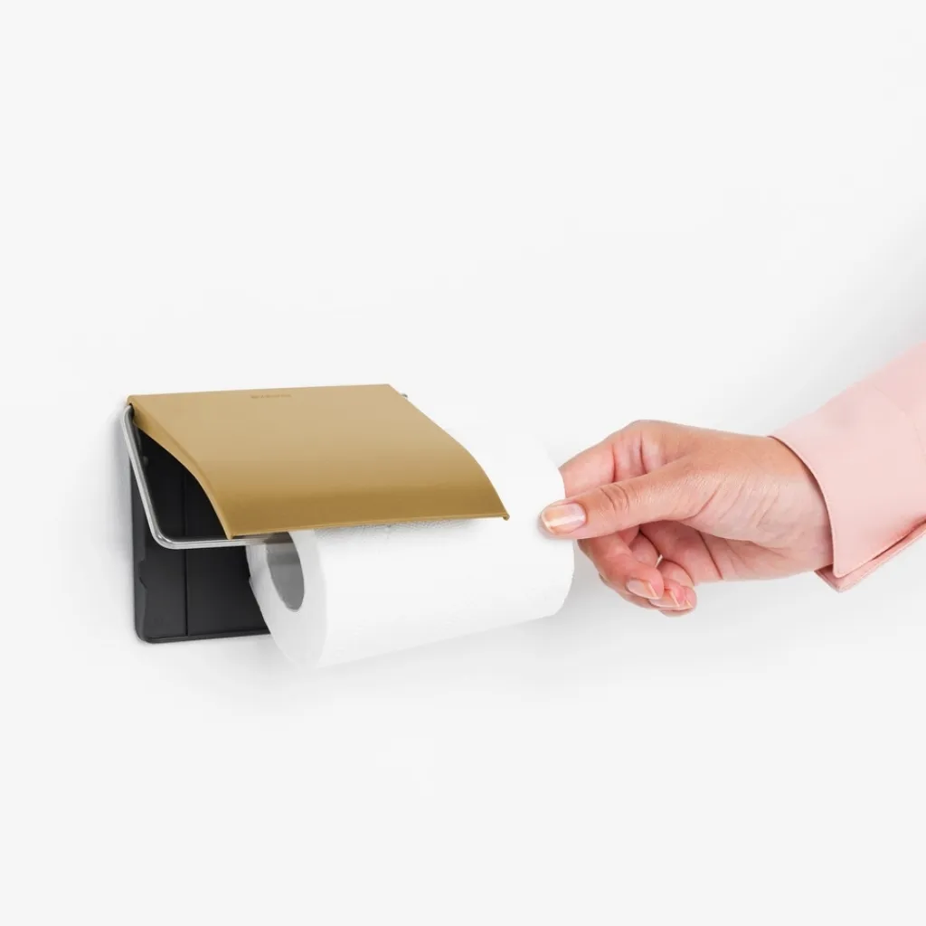 New Toiletrulleholder, Warm Gold Badeværelse