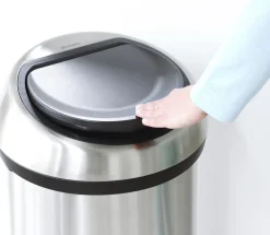 Hot Brabantia Touch Affaldsspand , Fingerprint Proof Mat Stål