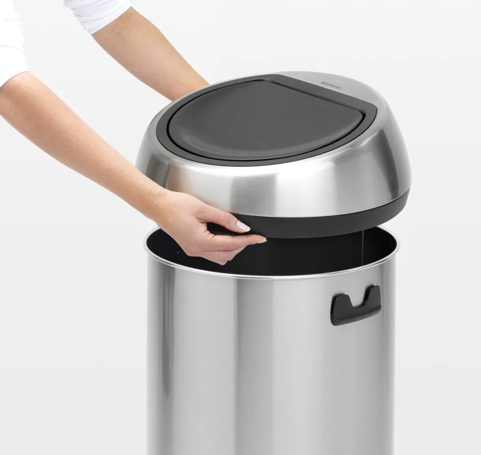 Hot Brabantia Touch Affaldsspand , Fingerprint Proof Mat Stål