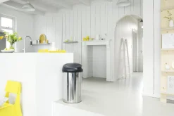 Sale Brabantia Touch Affaldsspand 60 L, Stål/Mat Sort