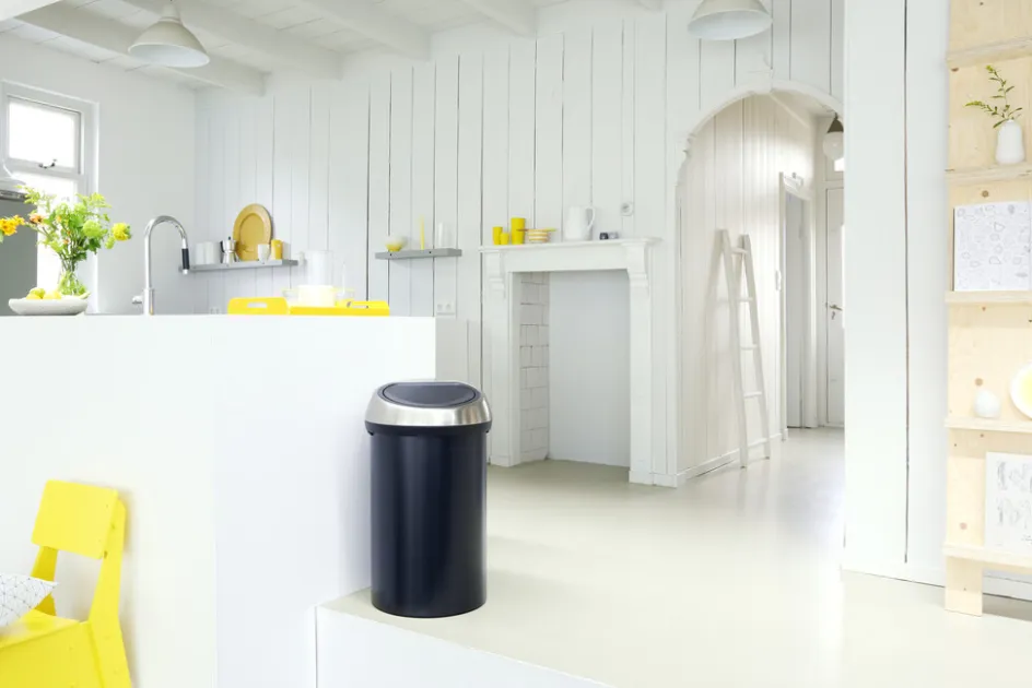 Best Brabantia Touch Affaldsspand , Mat Sort/Stål