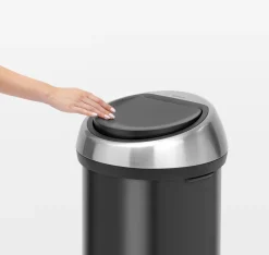 Best Brabantia Touch Affaldsspand , Mat Sort/Stål