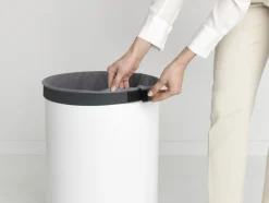 Best Brabantia Vasketøjskurv m. Låg , Hvid/Sort