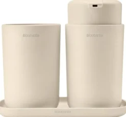 Hot Brabantia ReNew Badeværelsessæt 3 Dele, Soft Beige