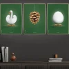 Online Brainchild Ægget Plakat 50x70 cm, Grøn