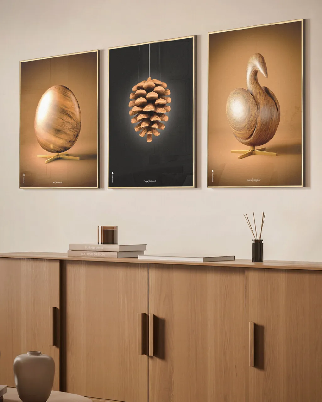 Brainchild Stue|Vægdekorationer Og Plakater > Sort Svanen Plakat 30x40 cm, Sort