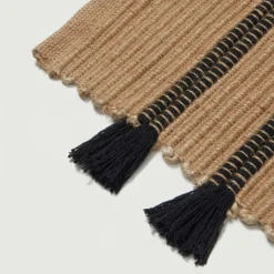Sale Broste Copenhagen Ezra Dørmåtte 50x70 cm, Natural/Black