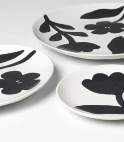 Best Broste Copenhagen Flora Tallerken , Sort