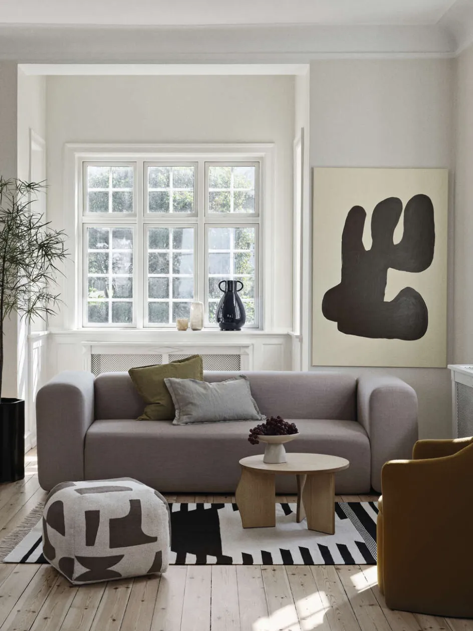 Outlet Broste Copenhagen Linn Pudebetræk , Dove Grey