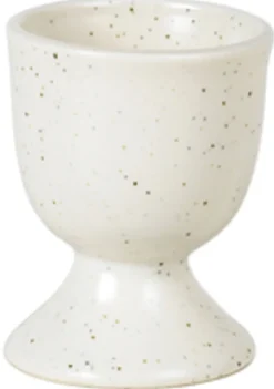 Clearance Broste Copenhagen Nordic Vanilla Æggebæger H6,5 cm, Cream w. Grains