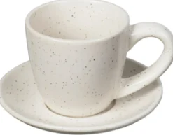 Outlet Nordic Vanilla Espressokop m. Underkop , Cream w. Grains Espressokopper