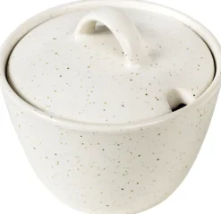 Broste Copenhagen Nordic Vanilla Sukkerskål Ø10,5 cm, Cream w. Grains