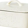 Broste Copenhagen Skåle|Spisestue > Nordic Vanilla Smørskål m. Låg 15 cm, Cream w. Grains