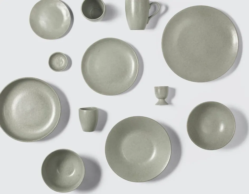 Sale Broste Copenhagen Nordic Marsh Saltkar Ø7 cm, Light Dusty Green